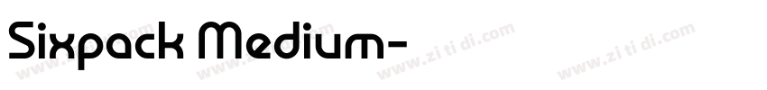 Sixpack Medium字体转换